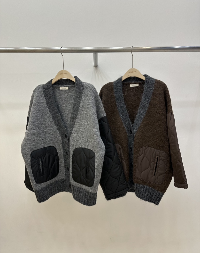 GORGEOUS東大門㊣直郵女裝新品真品職業人氣針織衫開衫絎縫GORGEOUS針織衫