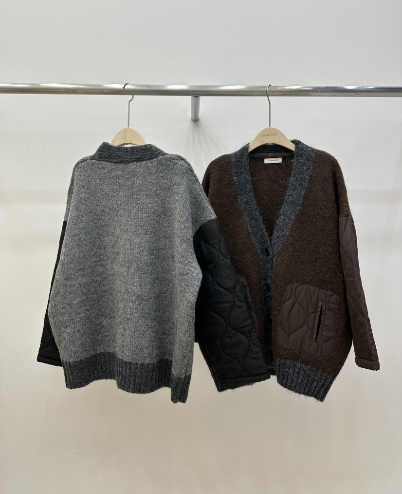 GORGEOUS東大門㊣直郵女裝新品真品職業人氣針織衫開衫絎縫GORGEOUS針織衫