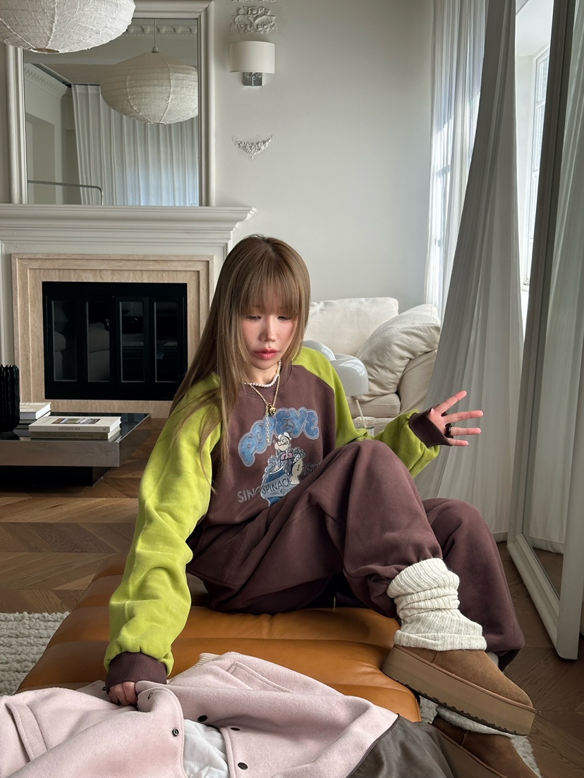 ZEROZERO東大門㊣實拍女士新品熱賣25秋冬真品衛衣大力水手ZEROZERO衛衣