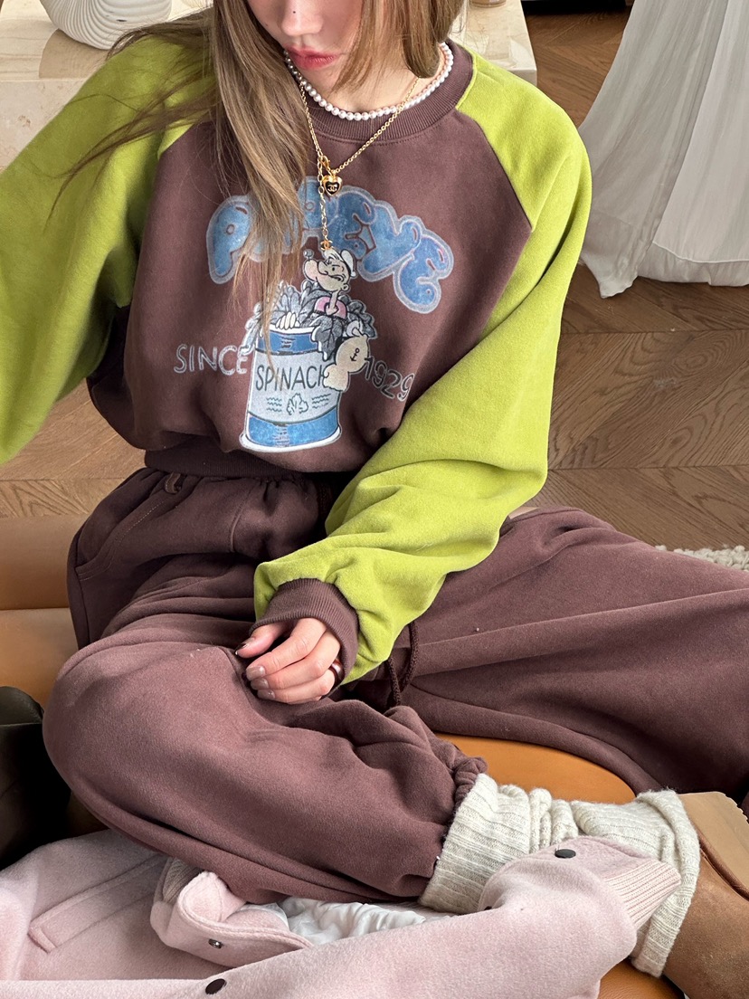 ZEROZERO東大門㊣實拍女士新品熱賣25秋冬真品衛衣大力水手ZEROZERO衛衣