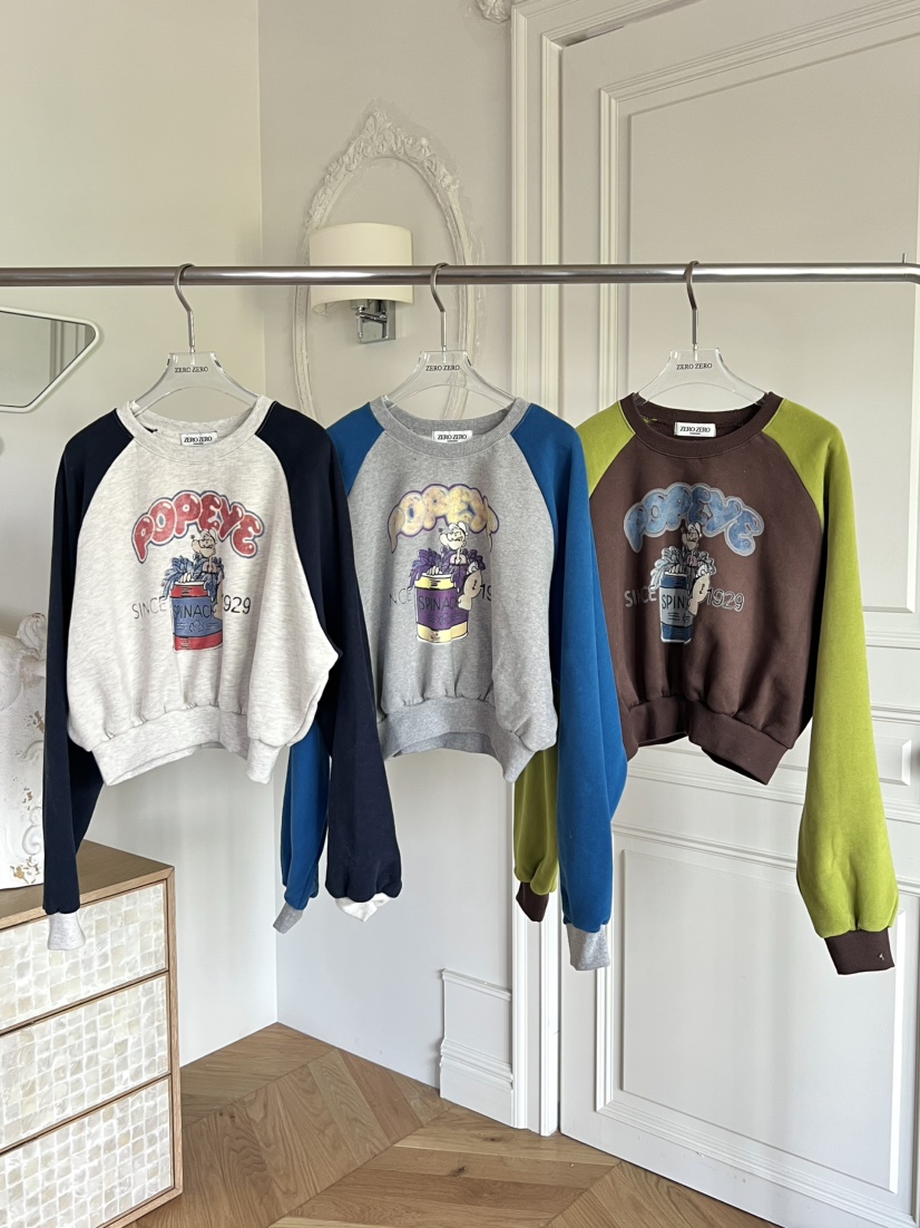 ZEROZERO東大門㊣實拍女士新品熱賣25秋冬真品衛衣大力水手ZEROZERO衛衣