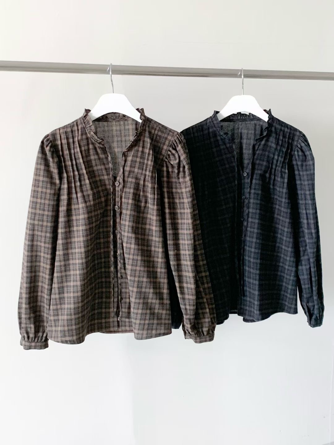 CAROL韓國代購㊣女士新款休閑職業人氣熱賣25秋冬襯衫蕾絲衫CAROL襯衫/蕾絲衫圖色2左二色