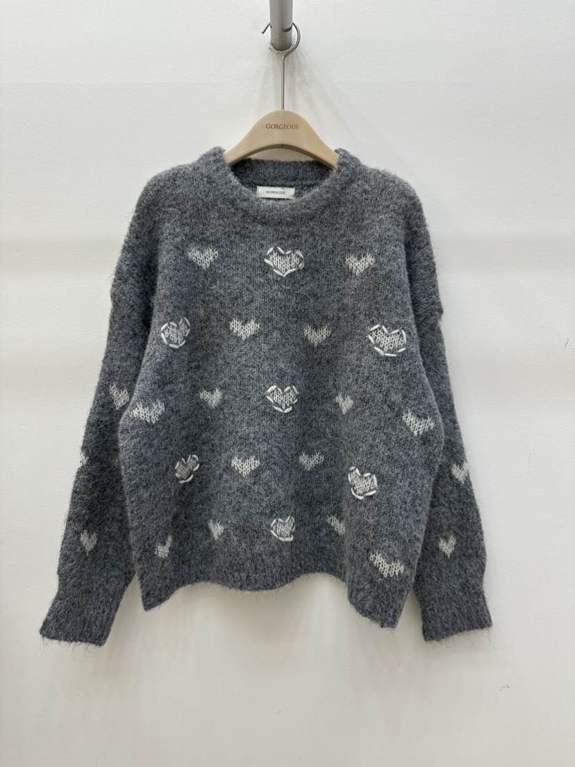 GORGEOUS東大門㊣實拍女裝新款時尚休閑職業25秋冬推薦針織衫GORGEOUS針織衫圖色1