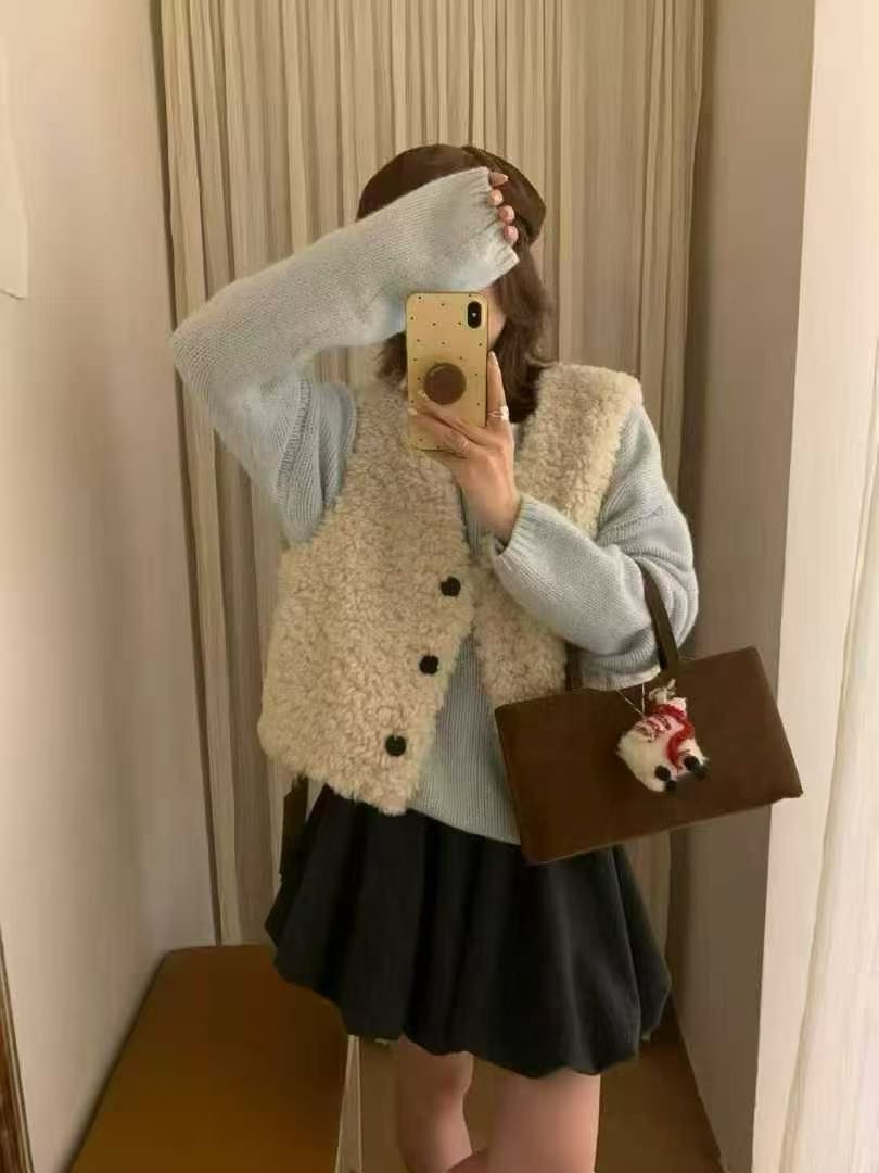 CAROL韓國代購㊣女裝新款休閑時尚25秋冬推薦職業馬甲不含內搭CAROL馬甲