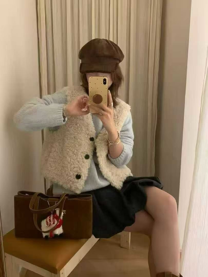 CAROL韓國代購㊣女裝新款休閑時尚25秋冬推薦職業馬甲不含內搭CAROL馬甲圖色1