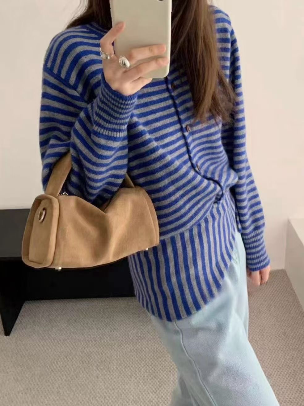 CAROL東大門㊣實拍女士新款熱賣真品職業25秋冬時尚毛衣披肩CAROL毛衣