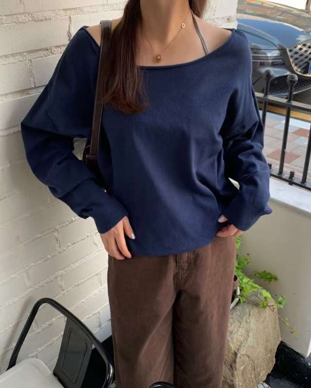 KNITPIA-니트피아-T韓國直郵㊣女士新品人氣熱賣職業長袖T恤TWELVE-OT長袖T恤