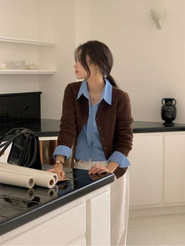 KNITPIA-니트피아-T韓國代購㊣女裝新品熱賣人氣休閑針織衫TWELVE-OT針織衫