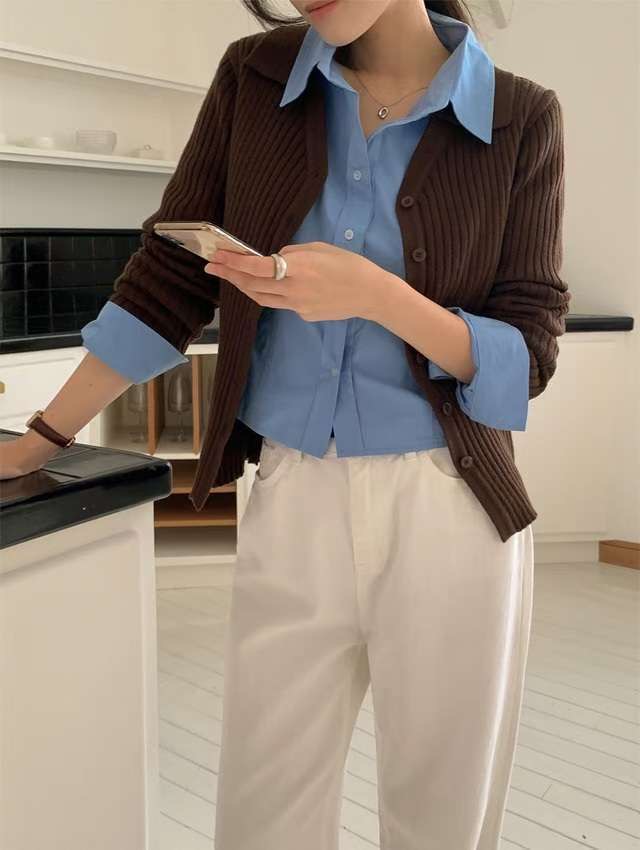 KNITPIA-니트피아-T韓國代購㊣女裝新品熱賣人氣休閑針織衫TWELVE-OT針織衫