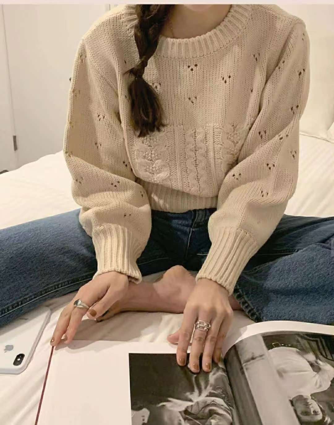 KNITPIA-니트피아-T東大門㊣直郵女士新款職業時尚熱賣毛衣TWELVE-OT毛衣