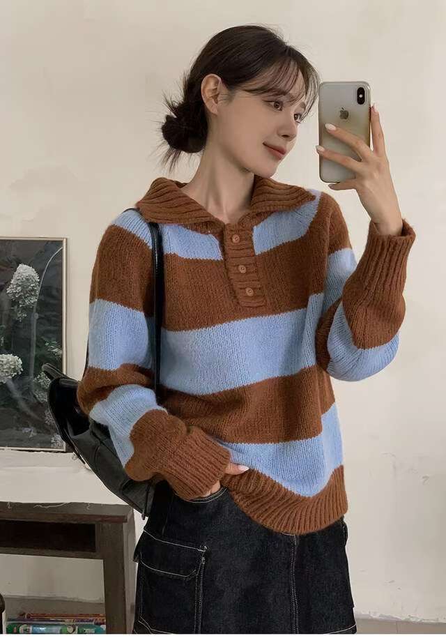 KNITPIA-니트피아-T東大門㊣直郵女士新款人氣推薦針織衫TWELVE-OT針織衫圖色2