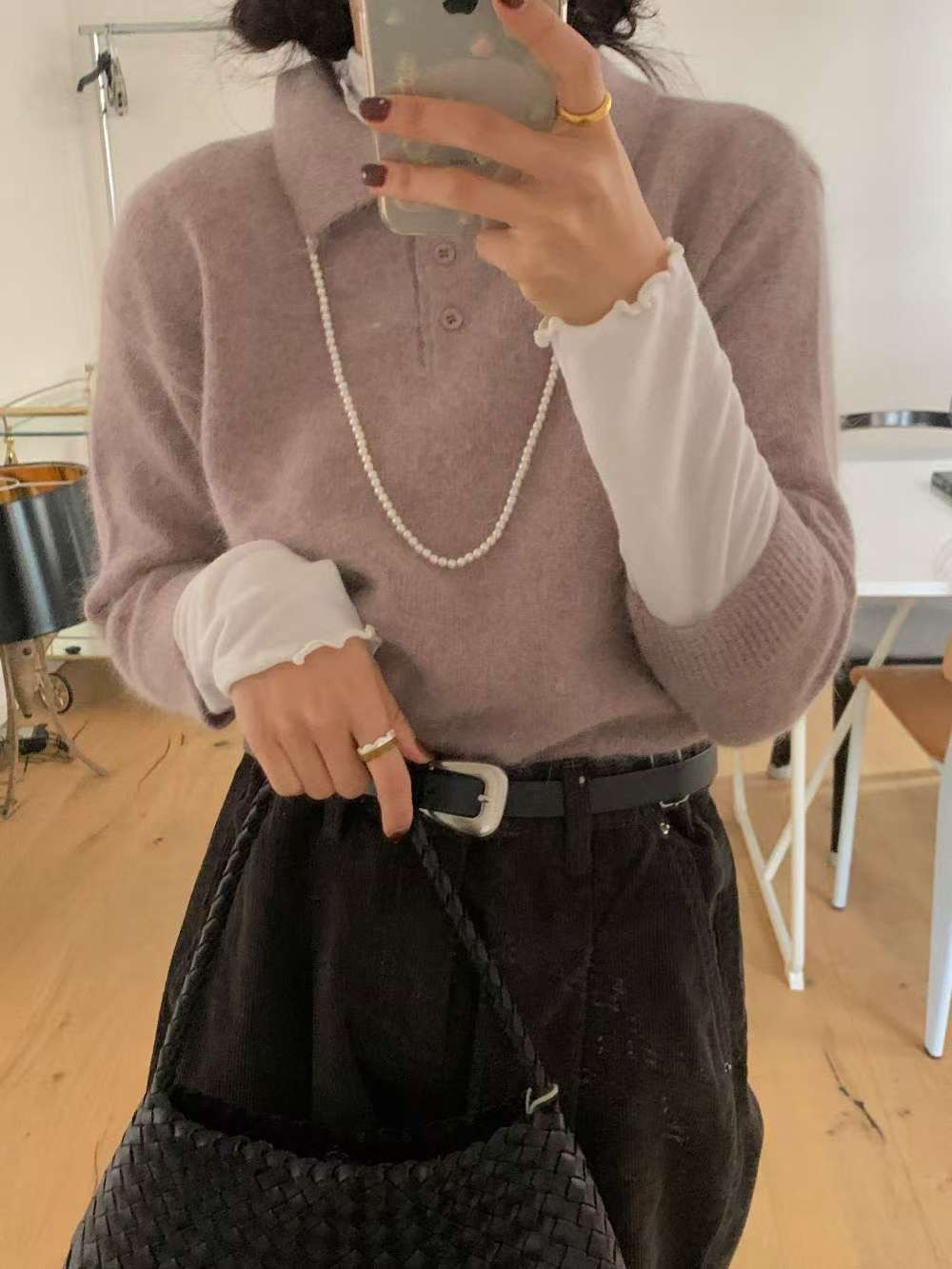 KNITPIA-니트피아-T韓國代購㊣女裝新品時尚真品職業針織衫TWELVE-OT針織衫圖色2