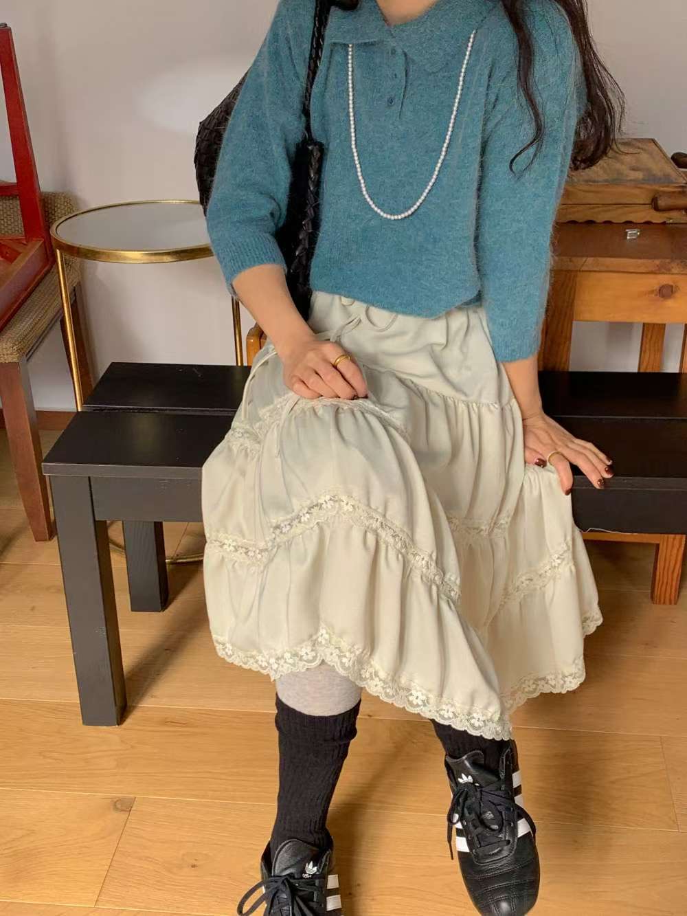 KNITPIA-니트피아-T韓國代購㊣女裝新品時尚真品職業針織衫TWELVE-OT針織衫圖色3