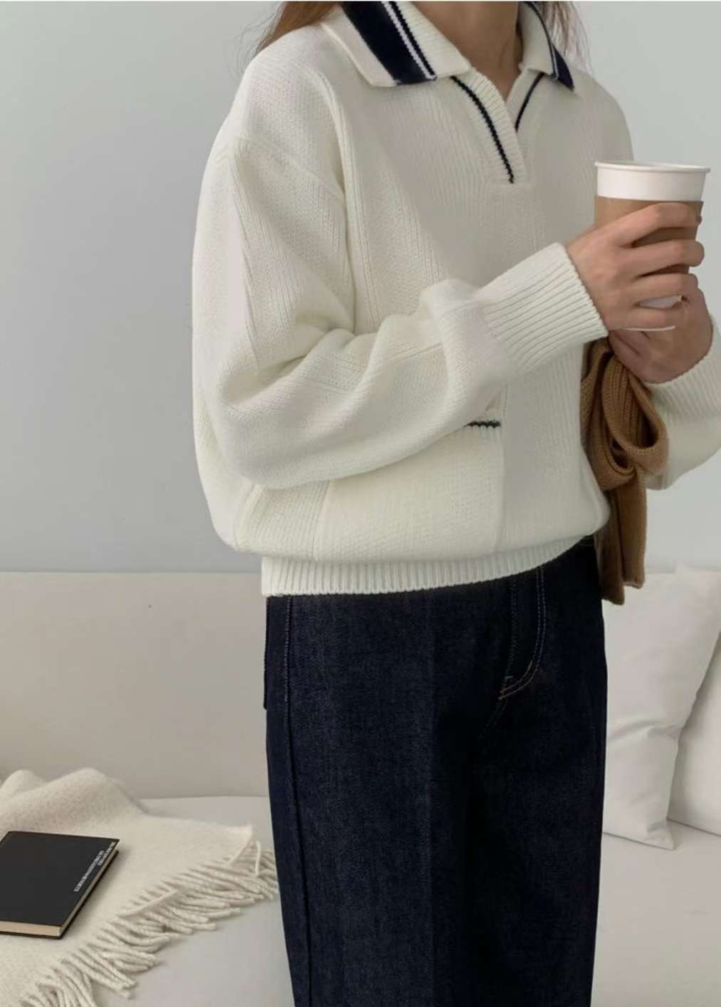 KNITPIA-니트피아-T韓國直郵㊣女裝新品真品人氣職業針織衫TWELVE-OT針織衫圖色2