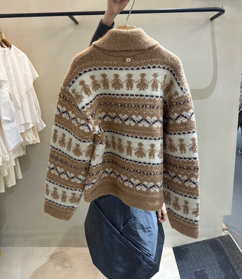 ERIA韓國直郵㊣女士新品25秋冬休閑熱賣時尚推薦真品針織衫ERIA/HUE針織衫