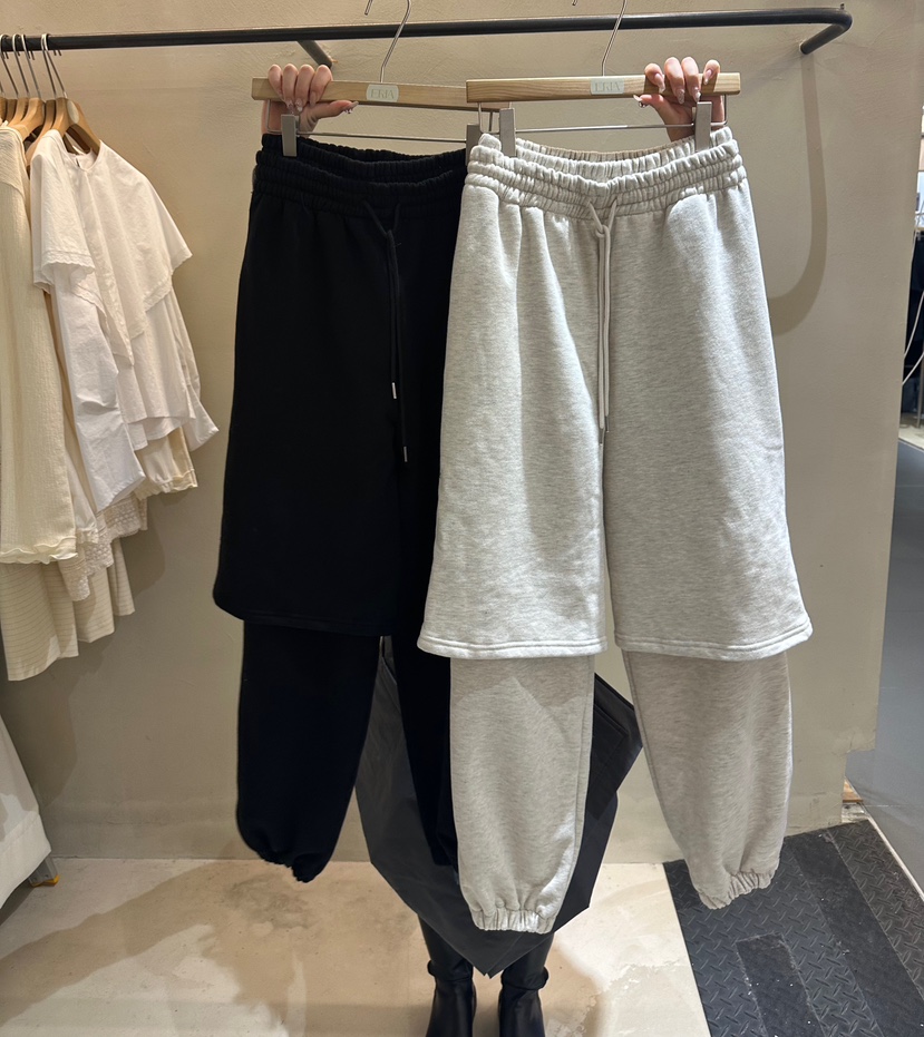 ERIA韓國直郵㊣女士新品25秋冬熱賣推薦時尚休閑人氣休閑褲ERIA/HUE休閑褲