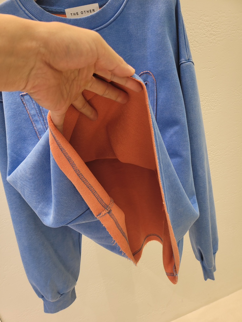 THE OTHER東大門㊣實拍女裝新款時尚休閑25秋冬衛衣雙排扣THE OTHER衛衣