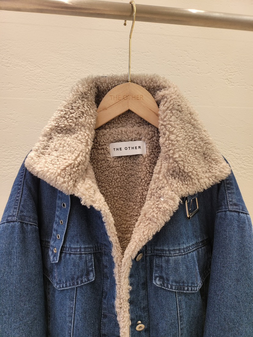 THE OTHER東大門㊣直郵女裝新品推薦時尚真品休閑夾克皮草THE OTHER夾克