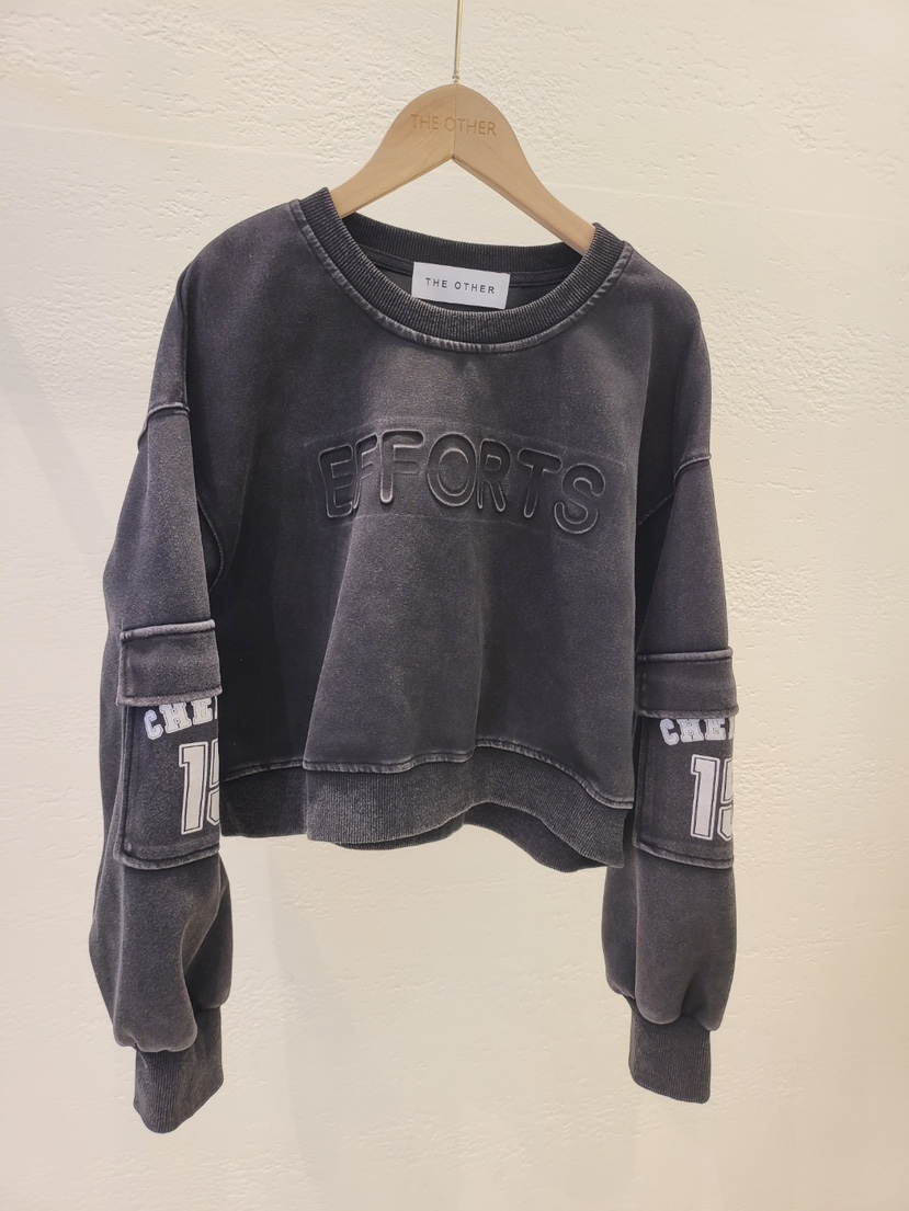 THE OTHER東大門㊣實拍女裝新款真品推薦25秋冬人氣休閑衛衣THE OTHER衛衣圖色2