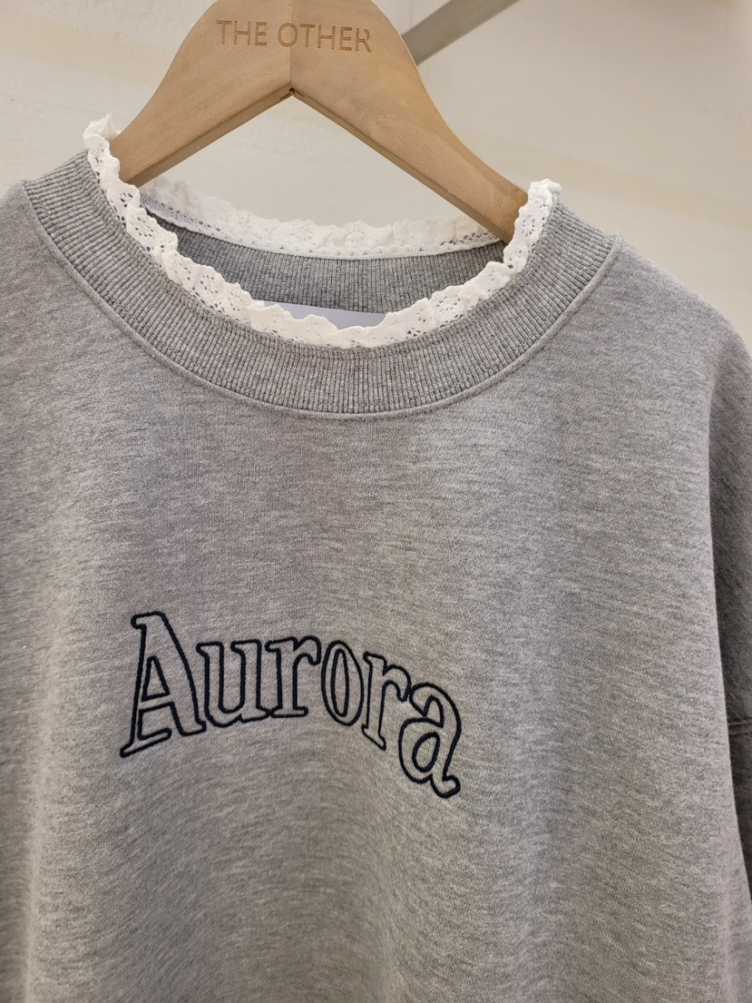 THE OTHER東大門㊣代購女裝新品真品時尚衛衣加絨蕾絲絲絨THE OTHER衛衣