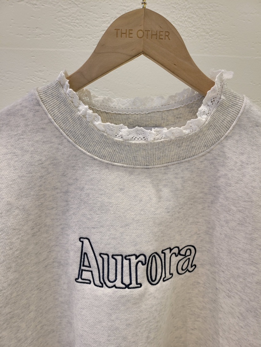 THE OTHER東大門㊣代購女裝新品真品時尚衛衣加絨蕾絲絲絨THE OTHER衛衣