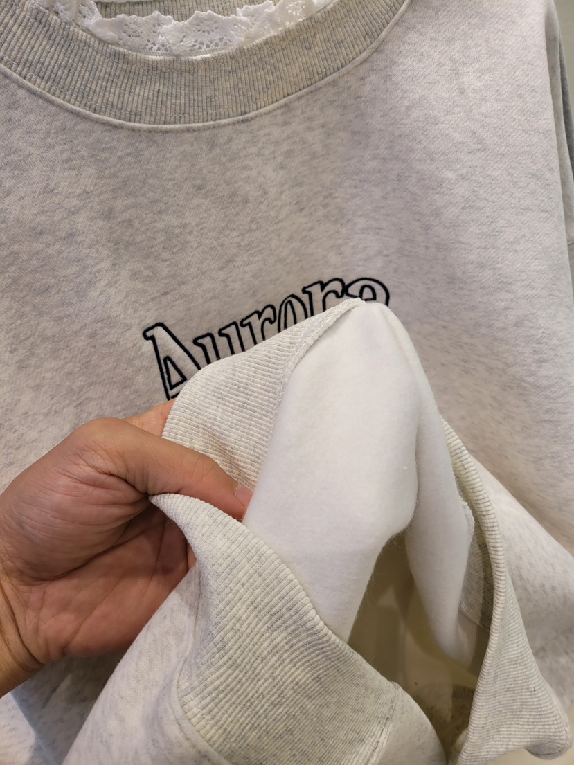 THE OTHER東大門㊣代購女裝新品真品時尚衛衣加絨蕾絲絲絨THE OTHER衛衣