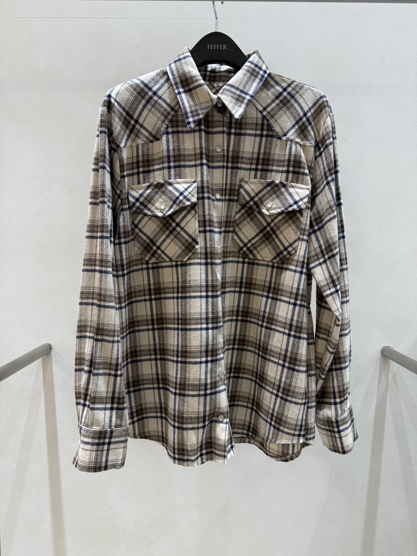 FEFFER韓國代購㊣女士新款人氣推薦25秋冬休閑時尚襯衫蕾絲衫FEFFER襯衫/蕾絲衫圖色2