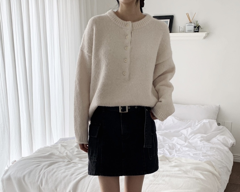 MABE韓國代購㊣女士新品熱賣時尚人氣推薦25秋冬真品針織衫MABE針織衫