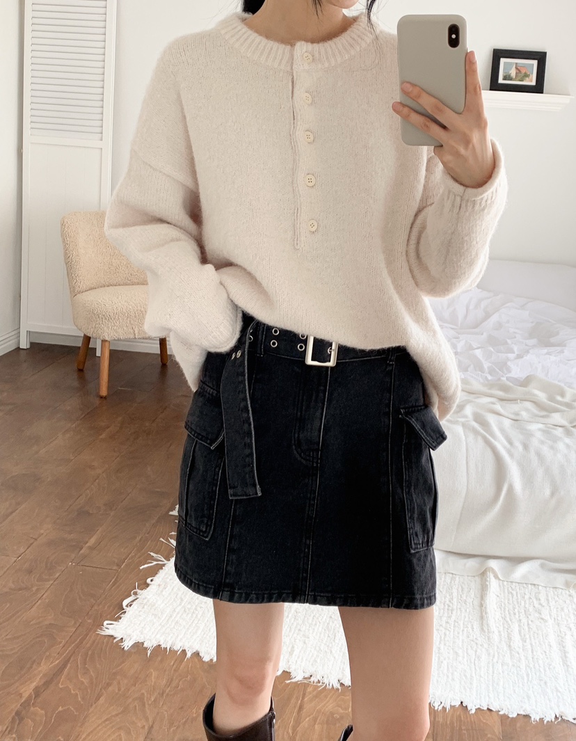 MABE韓國代購㊣女士新品熱賣時尚人氣推薦25秋冬真品針織衫MABE針織衫