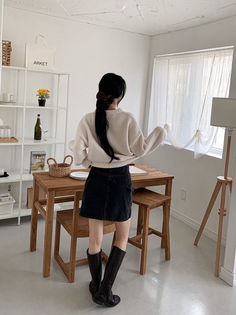 MABE韓國代購㊣女士新品熱賣時尚人氣推薦25秋冬真品針織衫MABE針織衫