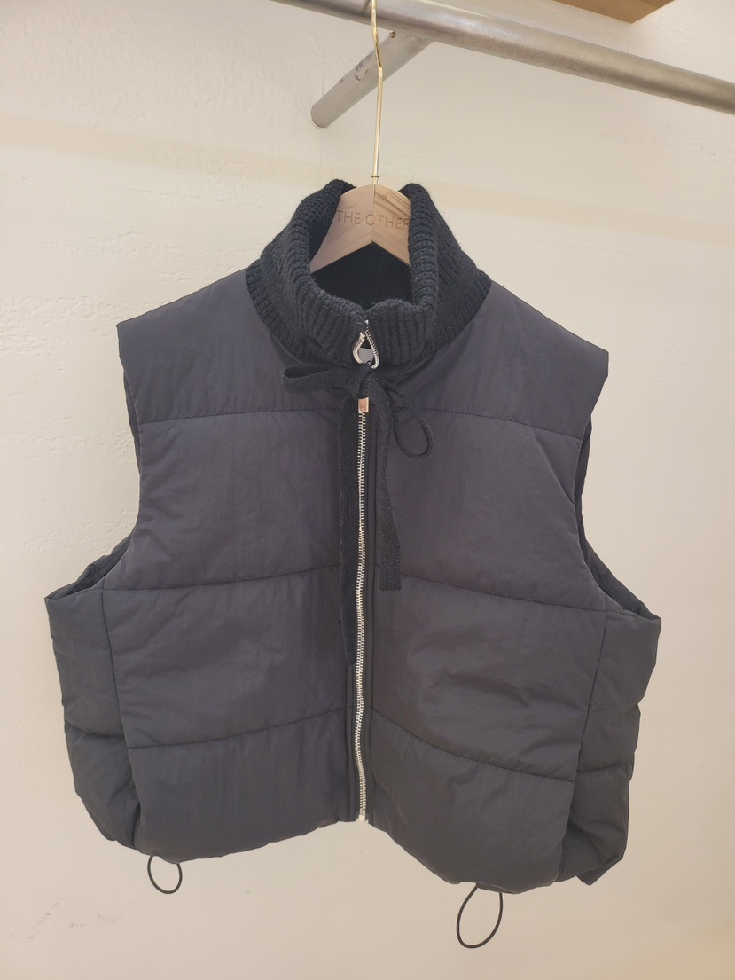 THE OTHER韓國直郵㊣女裝新品人氣25秋冬休閑真品推薦馬甲THE OTHER馬甲圖色2黑色