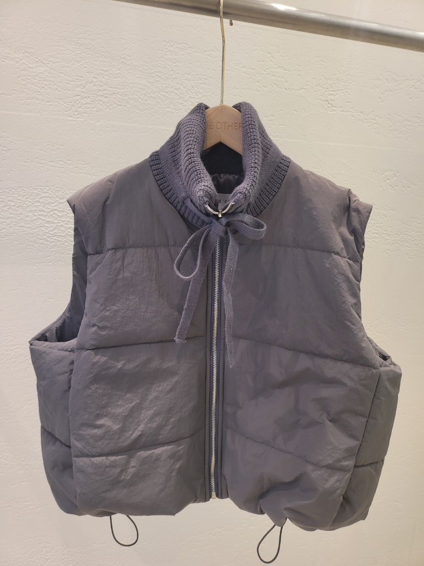 THE OTHER韓國直郵㊣女裝新品人氣25秋冬休閑真品推薦馬甲THE OTHER馬甲圖色3墨色