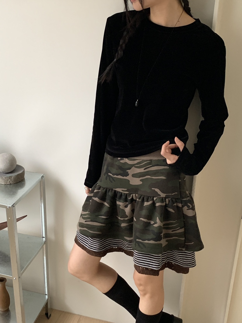 MORE THAN-P東大門㊣直郵女士新品25秋冬人氣休閑長袖T恤MORE THAN長袖T恤