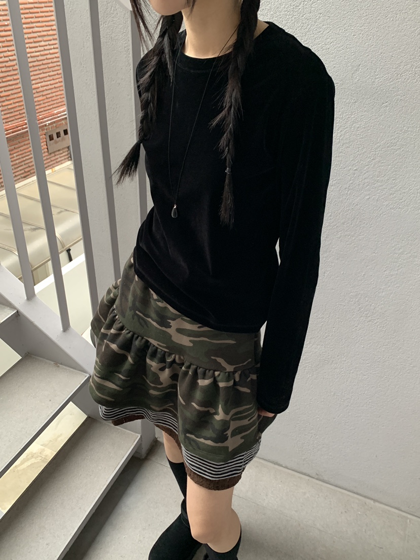 MORE THAN-P東大門㊣直郵女士新品25秋冬人氣休閑長袖T恤MORE THAN長袖T恤