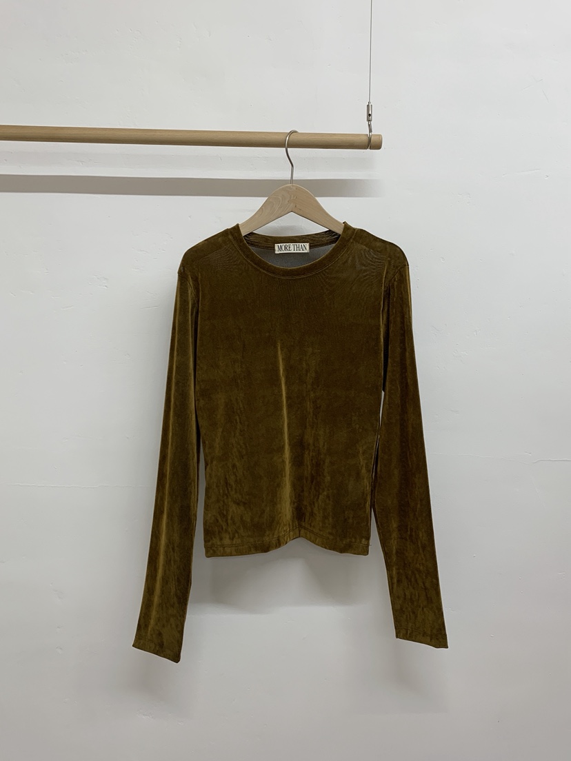 MORE THAN-P東大門㊣直郵女士新品25秋冬人氣休閑長袖T恤MORE THAN長袖T恤圖色3