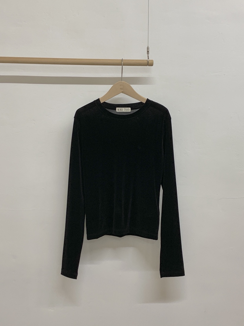 MORE THAN-P東大門㊣直郵女士新品25秋冬人氣休閑長袖T恤MORE THAN長袖T恤圖色4