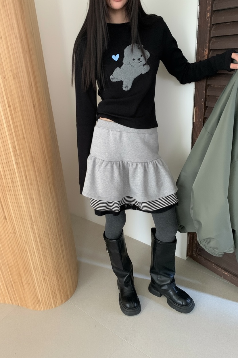 MORE THAN-P東大門㊣代購女士新品時尚職業人氣熱賣推薦短裙MORE THAN短裙