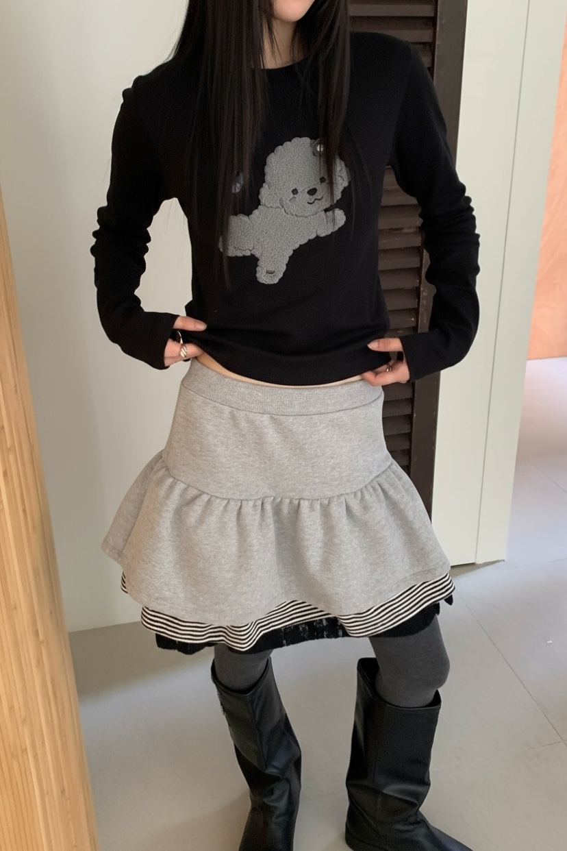 MORE THAN-P東大門㊣代購女士新品時尚職業人氣熱賣推薦短裙MORE THAN短裙