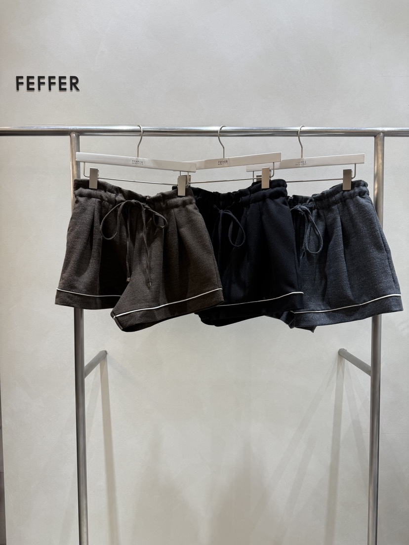 FEFFER韓國代購㊣女士新品人氣時尚真品職業推薦25秋冬短褲FEFFER短褲