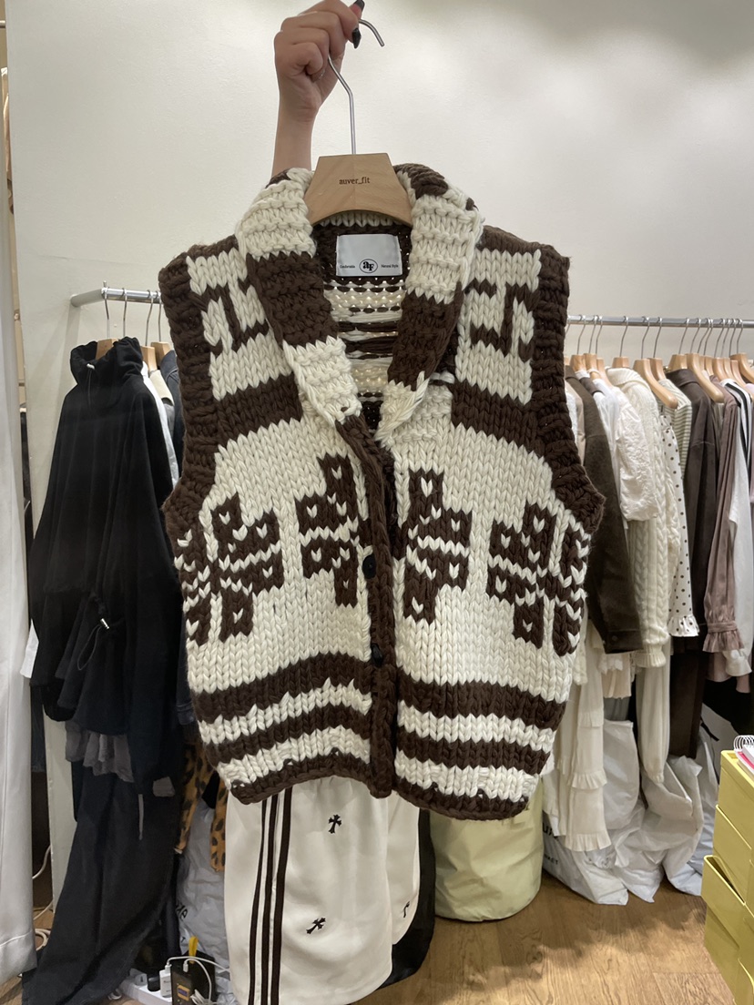 AUVERFIT東大門㊣代購女士新款休閑熱賣推薦時尚人氣馬甲手工AUVERFIT馬甲圖色1