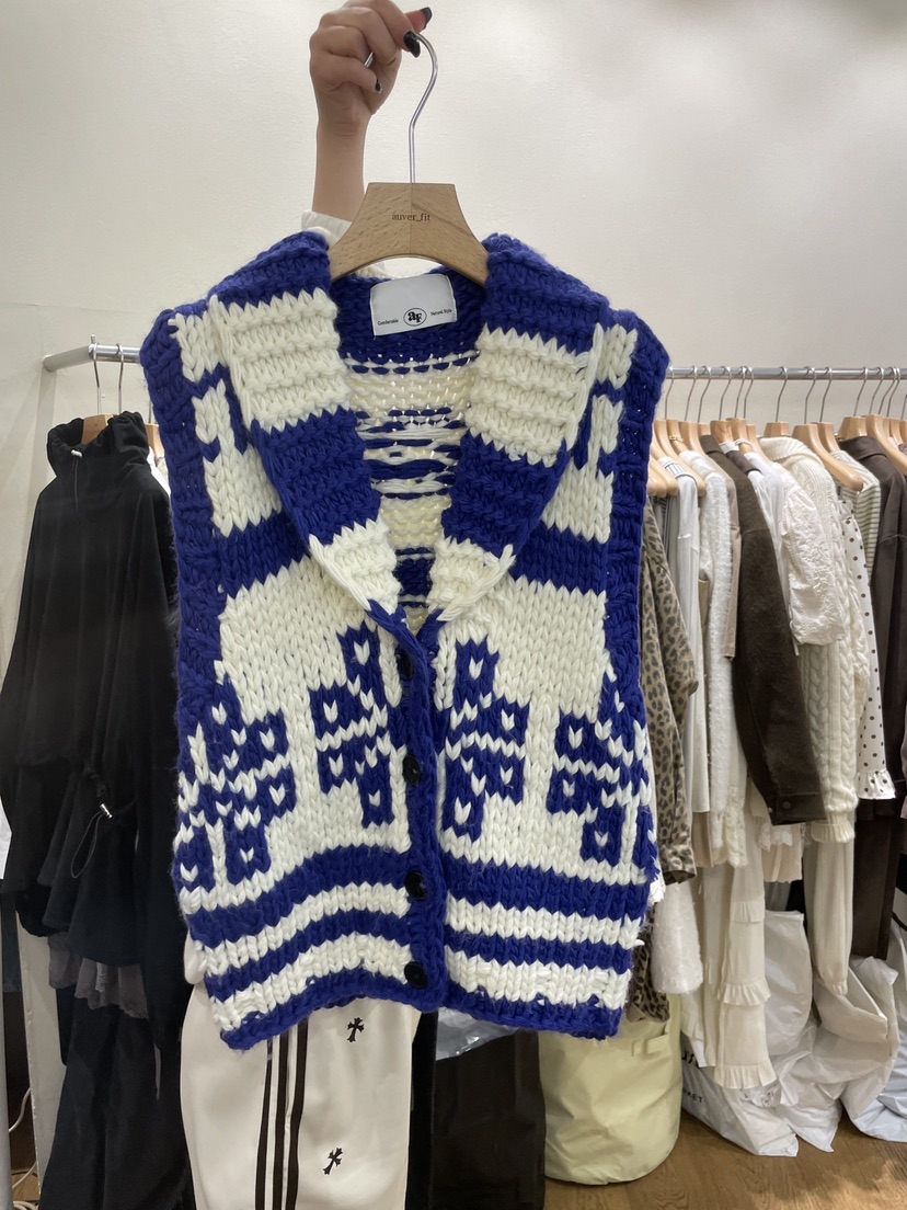 AUVERFIT東大門㊣代購女士新款休閑熱賣推薦時尚人氣馬甲手工AUVERFIT馬甲圖色2