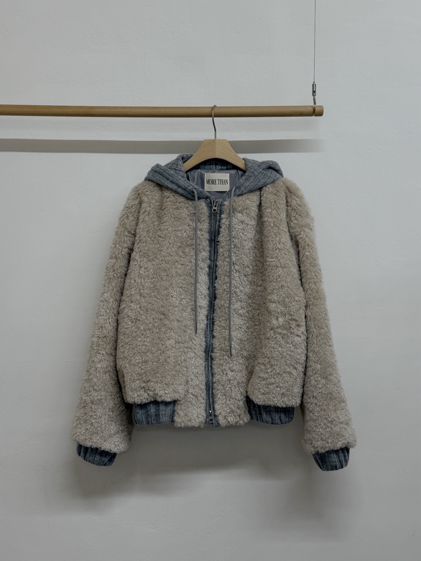 MORE THAN-P韓國代購㊣女裝新品人氣職業休閑真品25秋冬夾克MORE THAN夾克圖色2