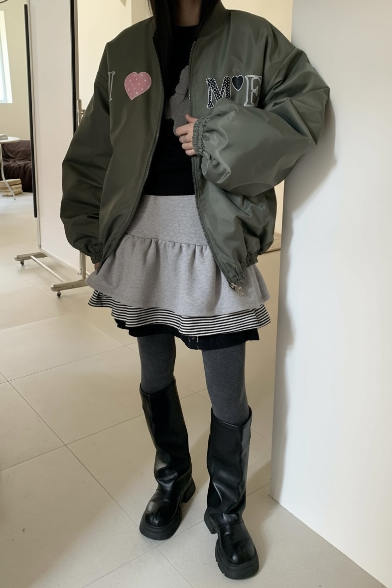 MORE THAN-P韓國直郵㊣女士新款休閑人氣熱賣時尚25秋冬夾克MORE THAN夾克