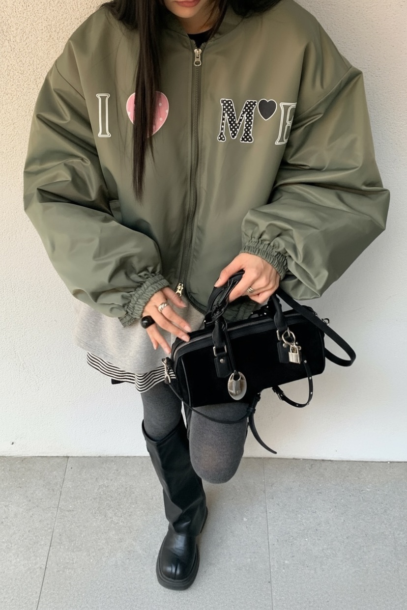 MORE THAN-P韓國直郵㊣女士新款休閑人氣熱賣時尚25秋冬夾克MORE THAN夾克