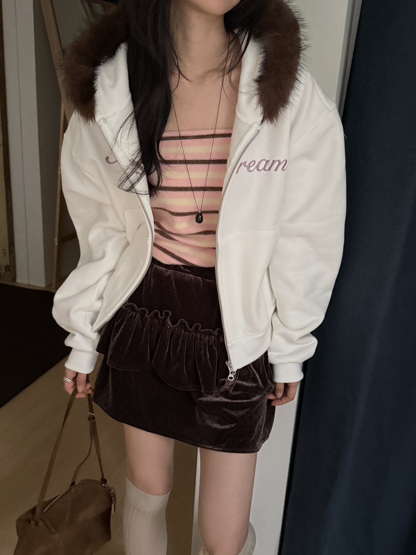 MORE THAN-P韓國代購㊣女士新款熱賣休閑時尚夾克拉鏈修身MORE THAN夾克