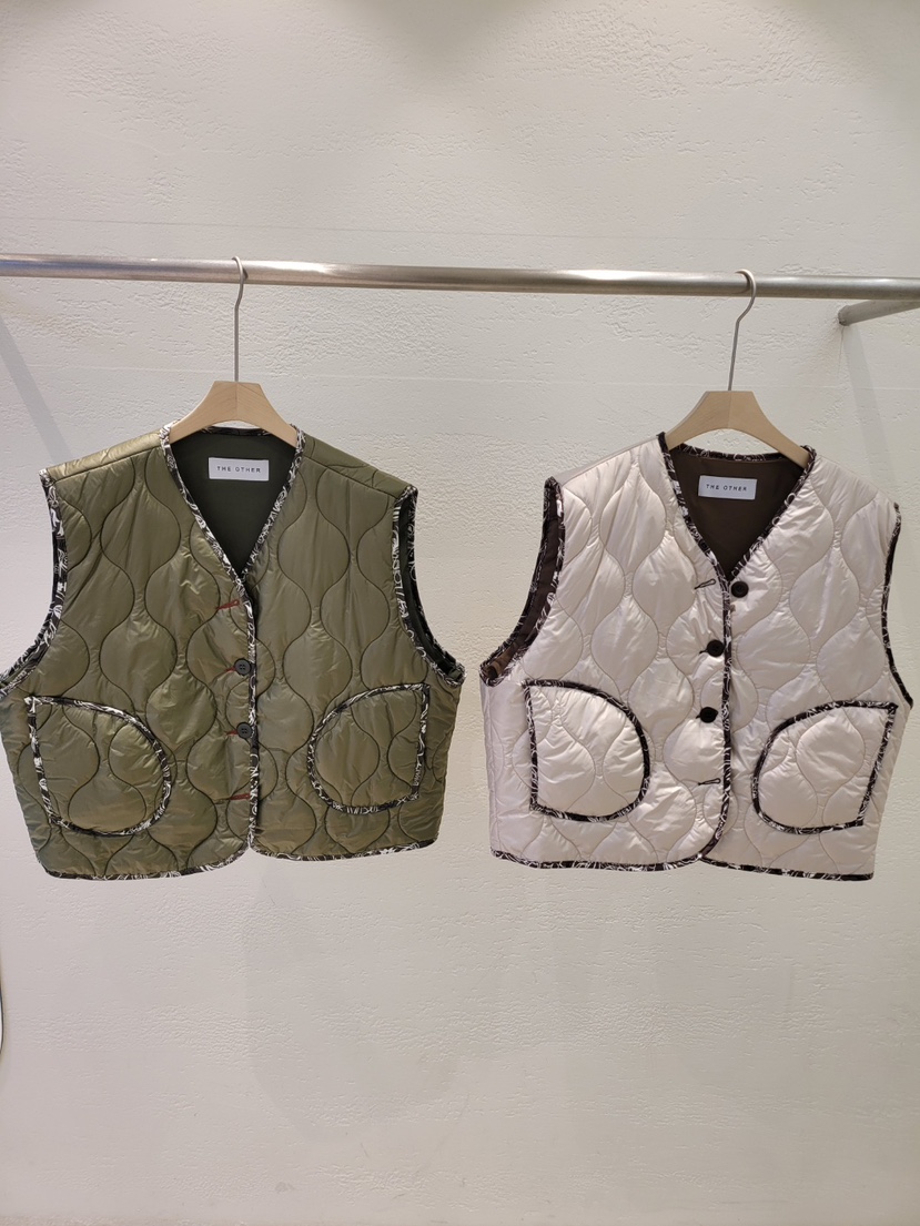 THE OTHER韓國直郵㊣女裝新款25秋冬休閑熱賣真品馬甲絎縫THE OTHER馬甲