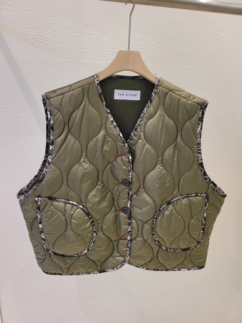 THE OTHER韓國直郵㊣女裝新款25秋冬休閑熱賣真品馬甲絎縫THE OTHER馬甲圖色2