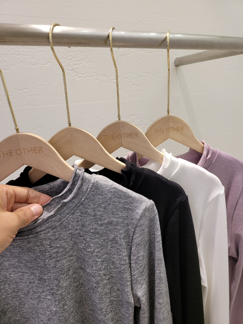 THE OTHER韓國代購㊣女裝新款25秋冬休閑真品人氣長袖T恤雙層THE OTHER長袖T恤