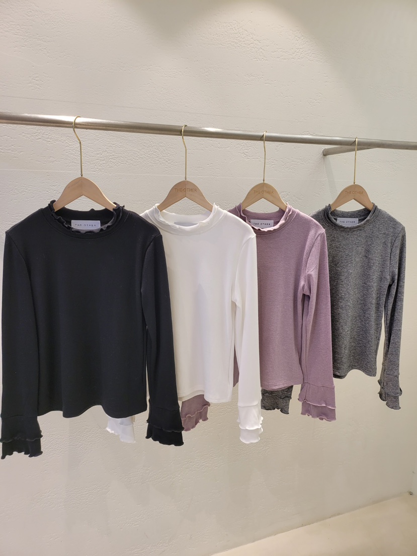 THE OTHER韓國代購㊣女裝新款25秋冬休閑真品人氣長袖T恤雙層THE OTHER長袖T恤