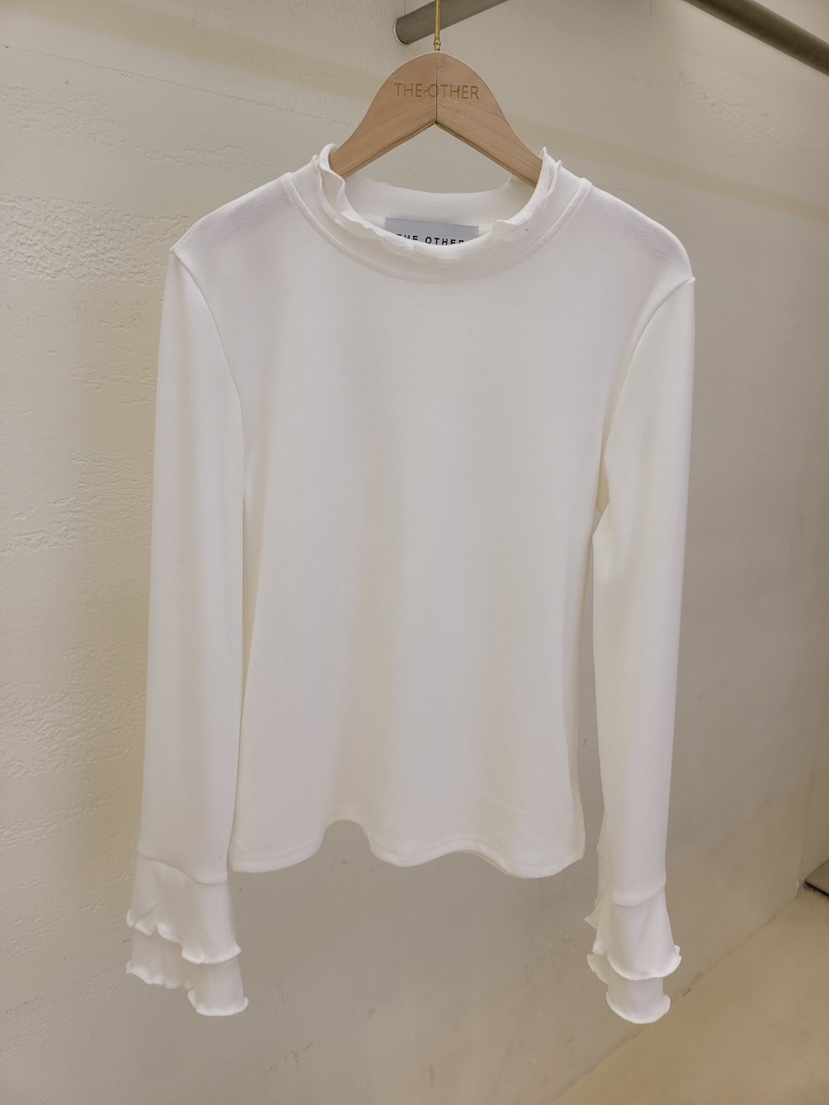THE OTHER韓國代購㊣女裝新款25秋冬休閑真品人氣長袖T恤雙層THE OTHER長袖T恤圖色1